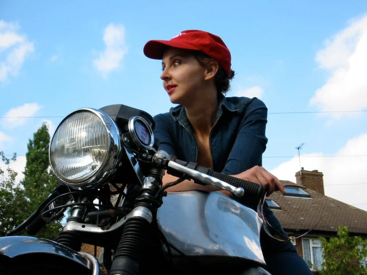 One of Margita’s earlier motorcycles
